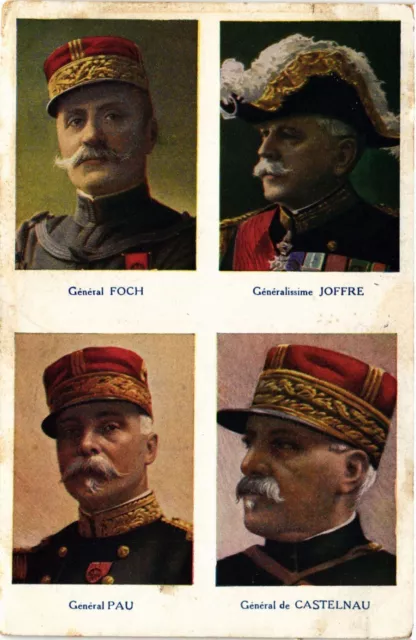 CPA AK Militaire - General Foch - Joffre - Pau - Castelnau (695102)