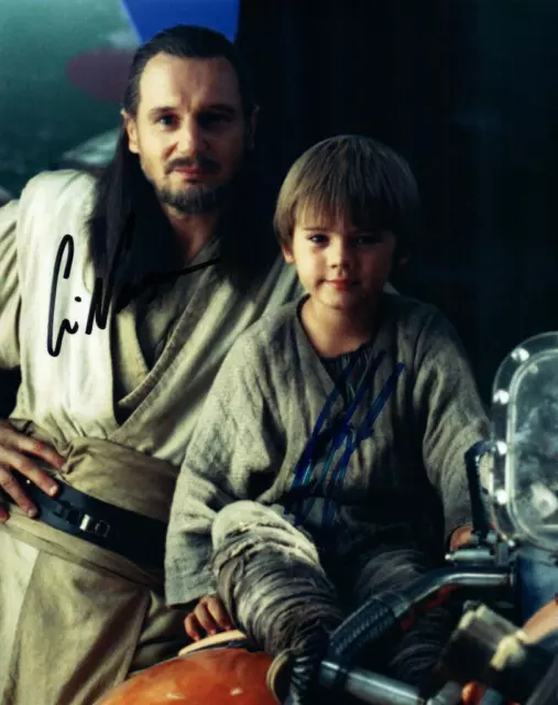 Jake Lloyd Liam Neeson 8x10 autographed Picture signed Photo COA included