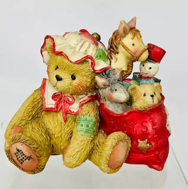 Cherished Teddies Carolyn with Toy Bag Figurine 1993 #912921