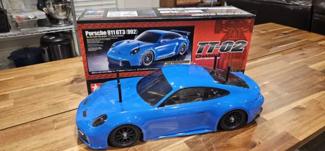 Tamiya Porsche 911 GT3 (992) Tt02 With Upgrade Bearings