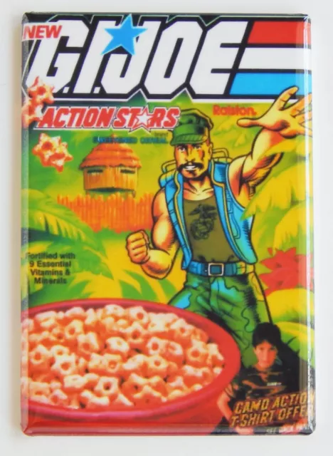 Action Stars Gung Ho FRIDGE MAGNET cereal box gi joe