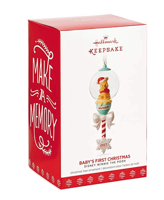 HALLMARK KEEPSAKE BABY'S First Christmas Ornament Disney Winnie the