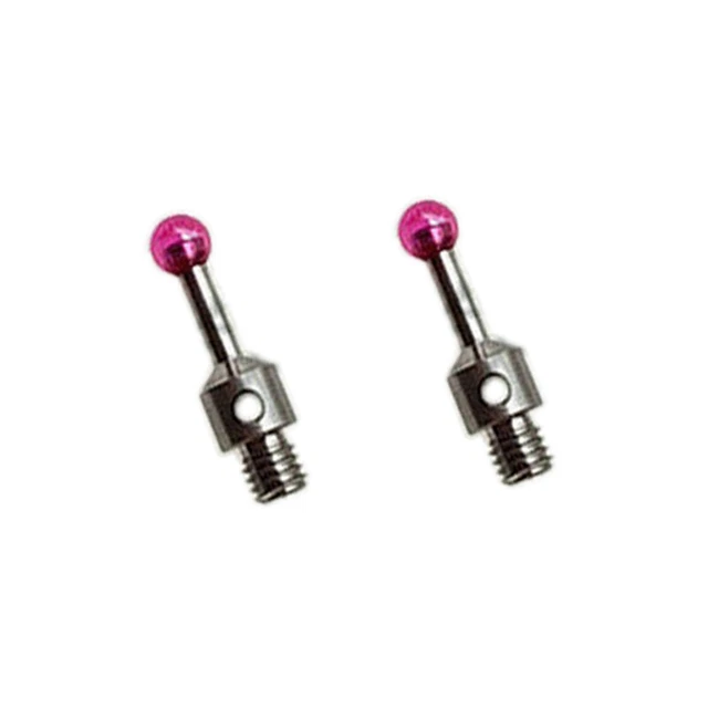 2XCMM Probe M3 Thread 3mm Ruby Styli For Hexagon/ROMER Measuring Arm,Length 10mm