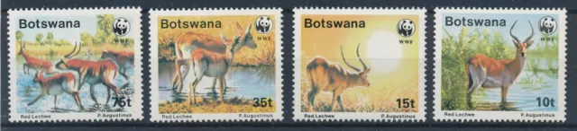 [BIN15363] Botswana 1988 WWF Wild Animals good set of stamps very fine MNH