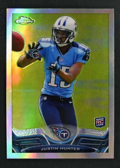2013 Topps Chrome #18 Justin Hunter Refractor RC Tennessee Titans