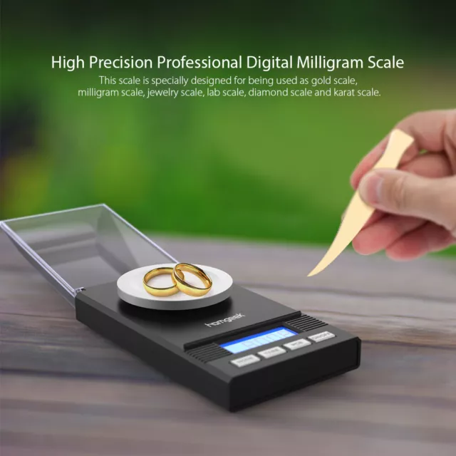 Homgeek 50g/0.001g Digital Pocket Scale Jewelry Gold Powder Weigh Scales Balance 2