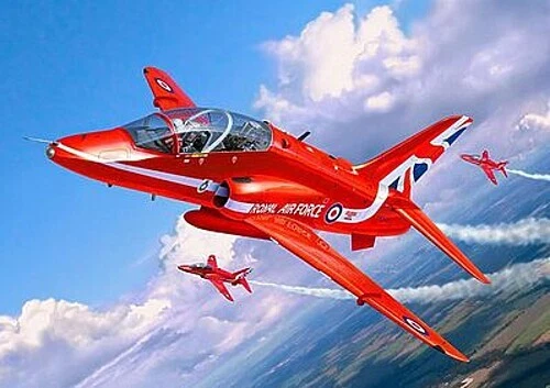 Revell-Germany BAe Hawk T.1 Red Arrows - Plastic Model Airplane Kit - 1/72