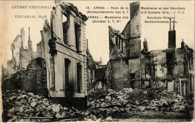 CPA AK Militaire ARRAS - Rues de la Madeleine et des Recollets (362390)