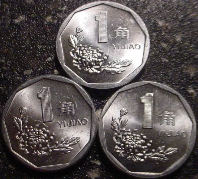 Hi Grade 1994,1995,1996 1  Jiao China**3 Coins=1 Shipping Cost