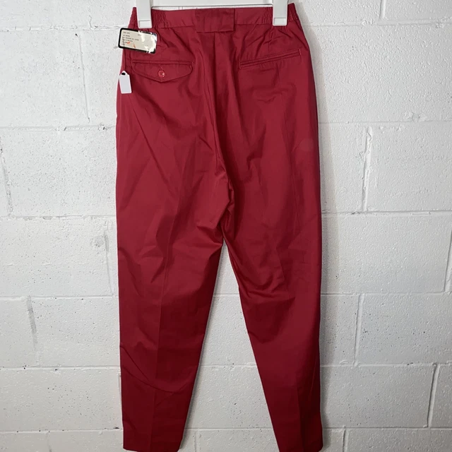 VINTAGE IZOD CLUB Women’s pink pleated high waist 80s trousers 8 slacks ...