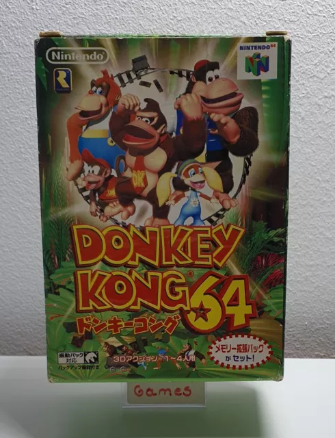 Donkey Kong N64 CIB Big Box Nur  Original OVP Nintendo 64 Japan   C6121