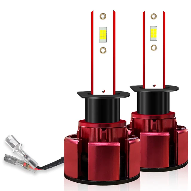2X H1 6000K Super White 50W LED Headlight Bulbs Kit Fog Driving Light DRL Lamp