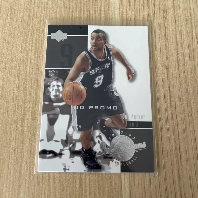 Tony Parker 2002 UD Ultimate Collection Rookie Game Jersey 38/250 Mint 29989