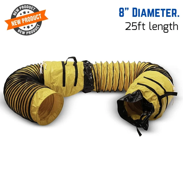 8& FLEXIBLE DUCT Hosing for Exhaust Fan Blower Air Scrubber Filter