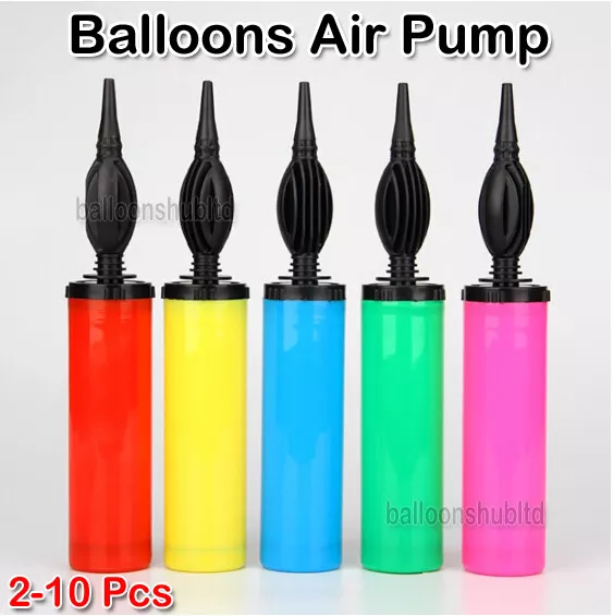 5pc BALLOON PUMP SET WITH TIE TOOL HAND HELD PORTABLE AIR INFLATOR PARTY TOOL UK