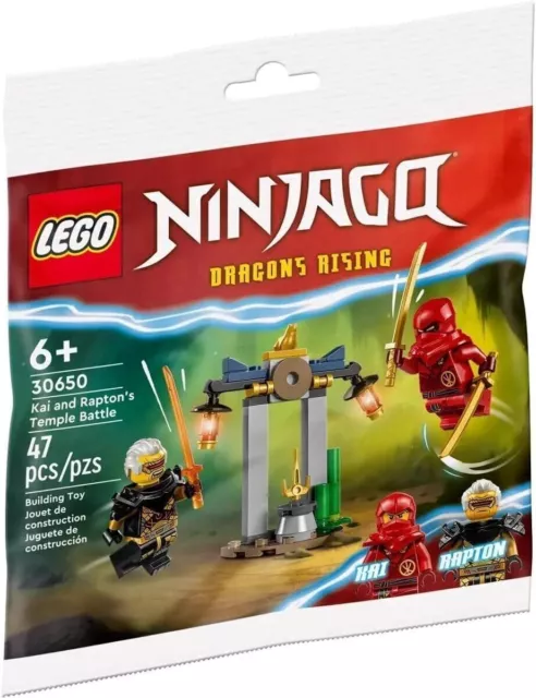 LEGO NINJAGO - Dragons Rising - KAI & RAPTON'S TEMPLE BATTLE (30650) - Brand New