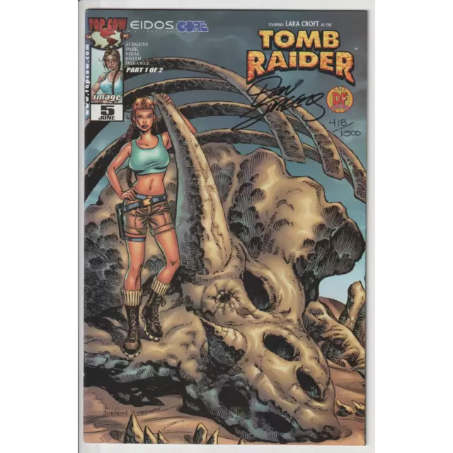 Tomb Raider #5 Dynamic Forces Alternate Cover SIGNED Dan Jurgens