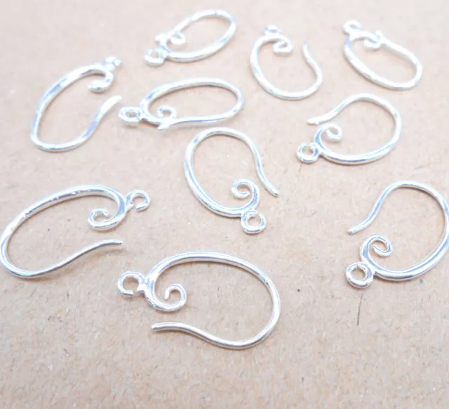 50-100PCS DIY Jewelry Finding Accessories Wholesale Silver Hook Earring Earwire