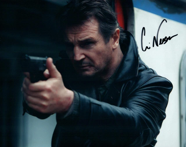 Liam Neeson Signed 8x10 Picture Autographed Photo with COA