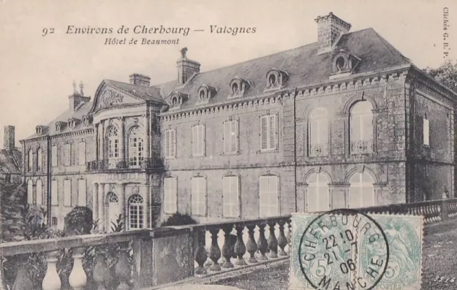 CPA 50 NORMANDY Cotentin - approx. Cherbourg VALOGNES - HOTEL de BEAUMONT 1902