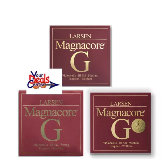 Larsen Magnacore Cello G Strings 4/4 Medium , Strong, Arioso Rope/Tungsten