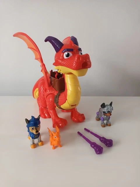 PAW Patrol Rescue Knights - Actiefigurenset met Rubble en Draak Blizzie