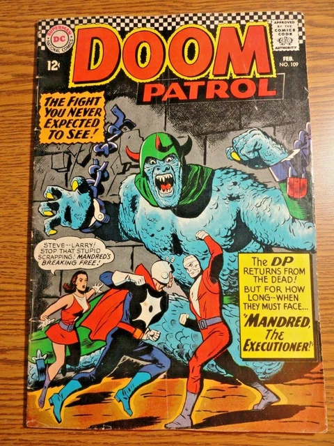 Doom Patrol #109 Silver Age Elasti-Girl Negative Man Robotman Beast Boy 1st P DC