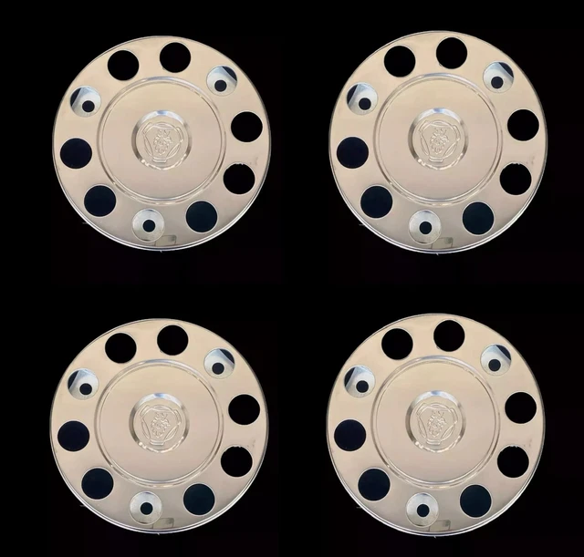 Scania Truck Wheel Trims 22.5” – Stainless Steel, 1 Pair, UK Made