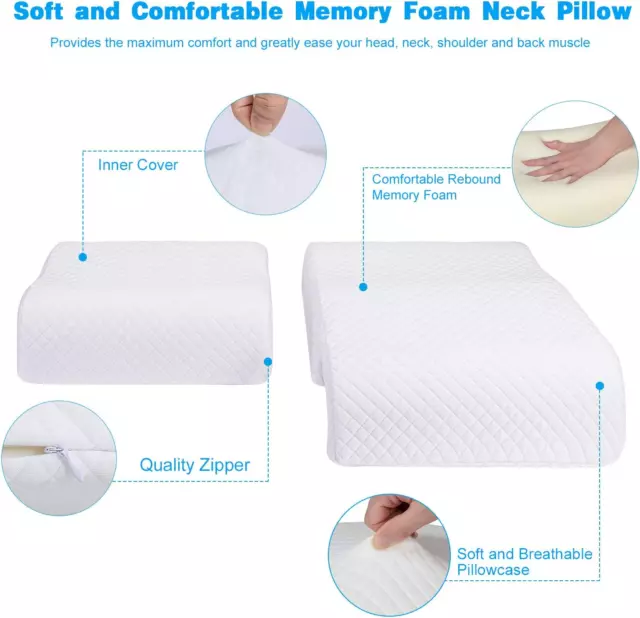 Memory Foam Pillow for Couples, Adjustable Cube Cuddle anti Pressure Arm Pillow 6