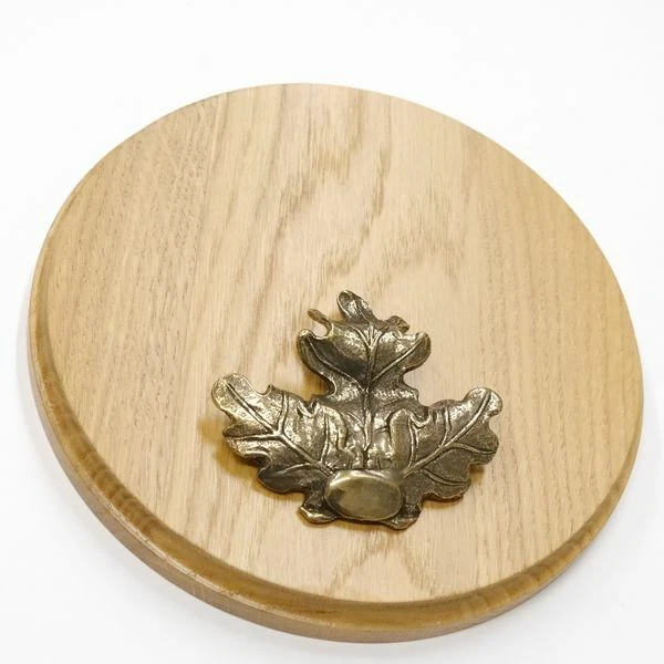 Placa de Jabalí Redondo Roble Claro Af 19 CM Con Hoja Grande Tablero Keiler 3