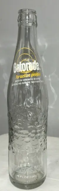 Vintage GATORADE For Active People 16 Oz. Crown Top ACL Bottle