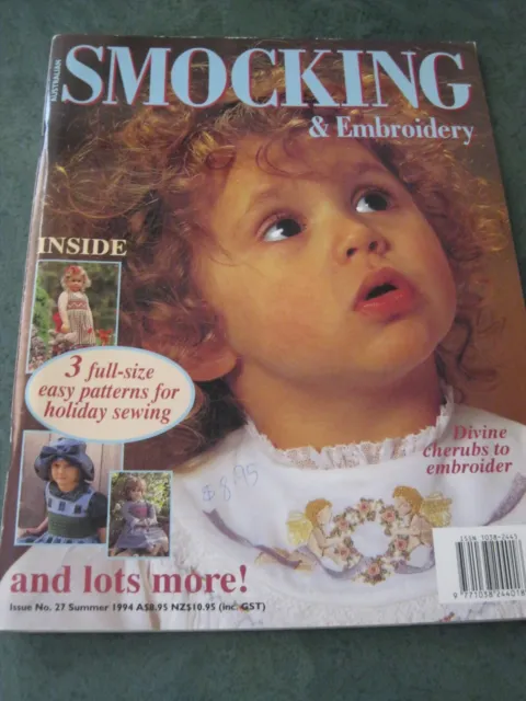 Australian Smocking & Embroidery: Issue no. 27:Patterns attached    :Preloved
