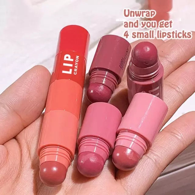 Matte Crayon Lipstick Matte Red Velvet Lipstick Makeup Smooth Lipsticks ` A1L7