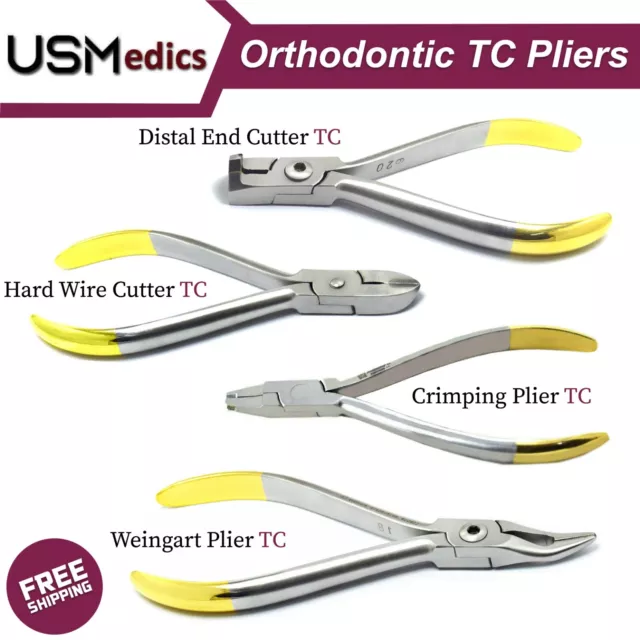 Dental Orthodontic Pliers TC Hard Wire Ligature Cutters Tooth Braces Pliers Lab