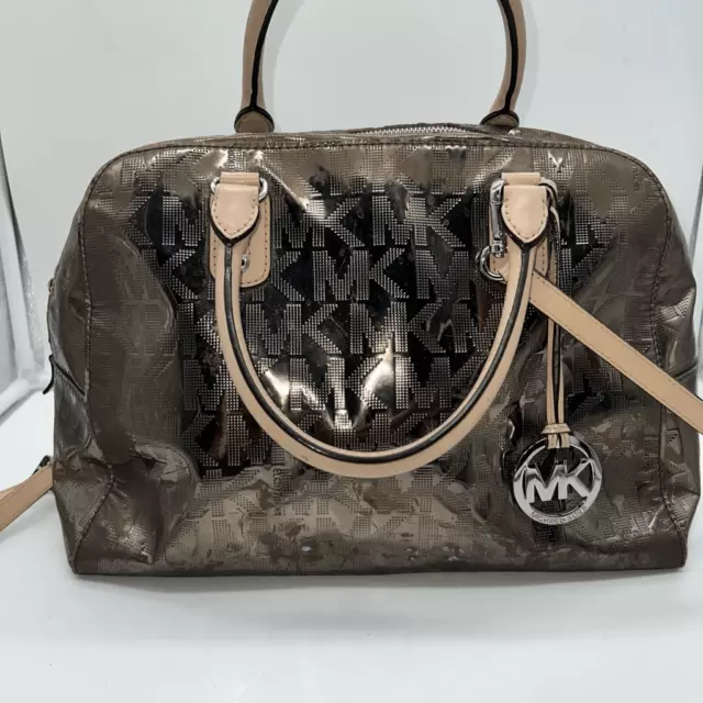 Michael Kors | Metallic Signature Large Satchel
