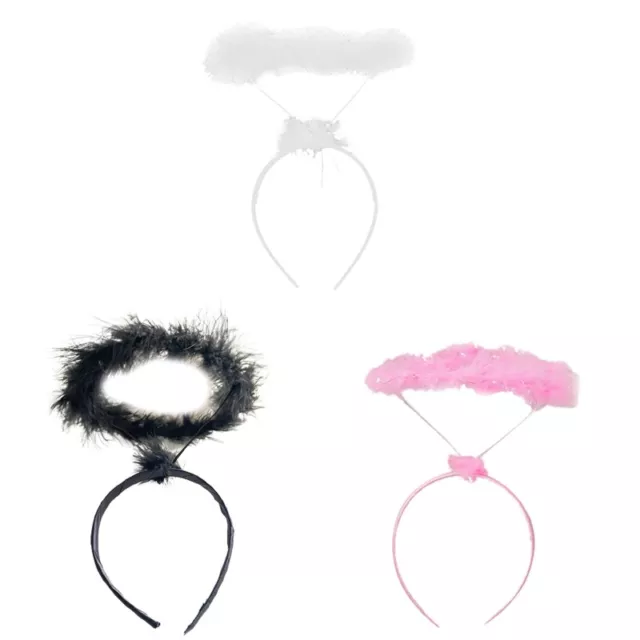 Hair Hoop Angel Headdress for Kids Halloween Party Accessories