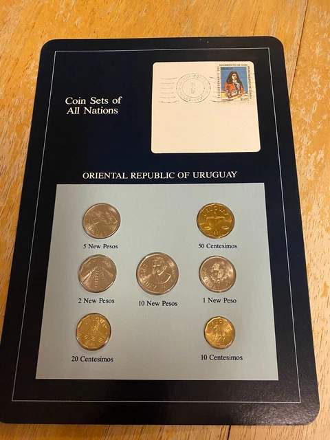 Coin Sets Of All  Nations  Oriental Republic Of Uruguay 1980 - 81  Unc  No Card
