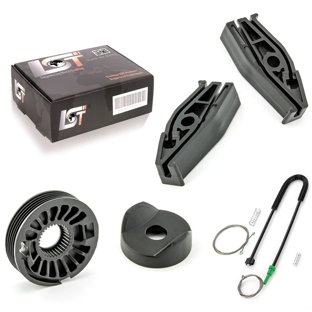 2 Clips Agrafes Réparation Lève-Vitre Arrière - Compatible New Beetle Cabriolet, 206 CC Et Mégane - FINAO AUTOPARTS