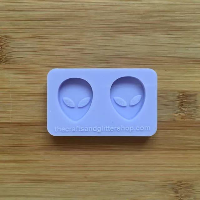 1" Alien Head Silicone Mold Food Safe for resin polymer clay chocolate soap wax