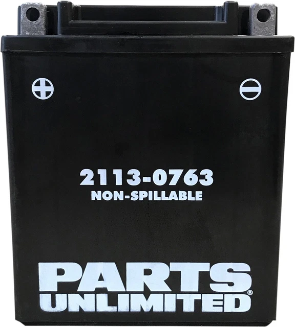 Parts Unlimited AGM Factory Activated Maintenance-Free Battery - 2113-0763
