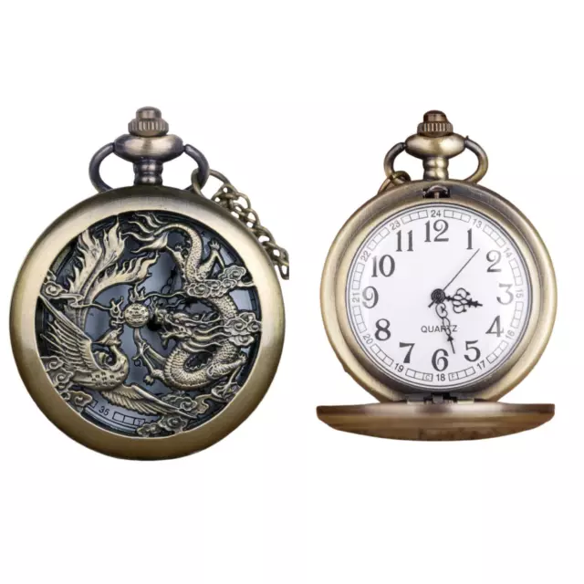 China Dragones Bolsillo / Reloj de Steampunk/Victoriano/ Boda / Gótico Vtg /