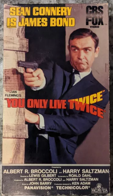 JAMES BOND YOU Only Live Twice 007 VHS Tape CBS FOX SEAN CONNERY 1967/ ...