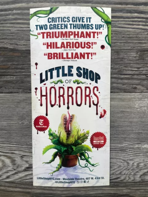 Little Shop Of Horrors, Flyers, Westside Theatre