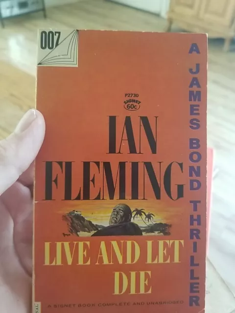3 Vintage Ian Fleming, James Bond:  Thunderball, For Your Eyes Only, Live And...