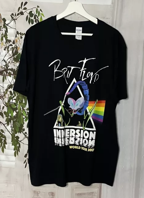 Brit Floyd Immersion World Tour Double Sided 2017 Black T Shirt Size XL