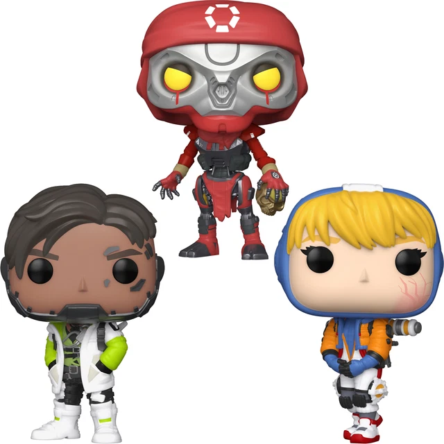 Funko Pop Lotto Pacchetto Di 3 Apice Legends - Crypto,Revenant,Wattson
