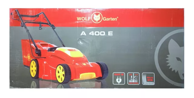 WOLF-Garten - Elektro-Rasenmäher A 400 E Netzmäher 40cm Schnittbreite