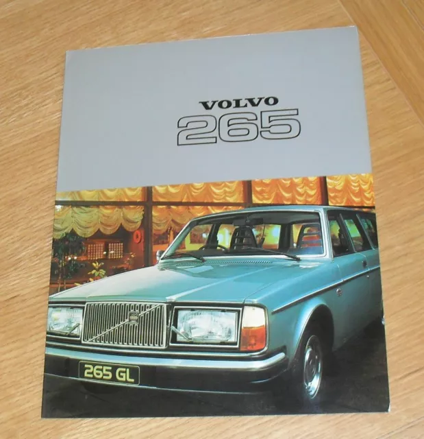 Volvo 265 Estate Car Brochure 1977-1978 - 265 DL & 265 GL