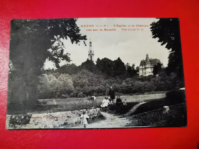 CPA 54 BAYON - The Church and the Castle - View of the Moselle
