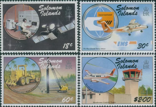 Solomon Islands 1987 SG606-609 Transport and Communications set MNH